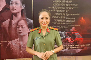 Danh tính nữ diễn viên vào vai Bí thư xã trong phim 'giờ vàng' VTV: Là Thiếu tá Công an, có 22 năm trong ngành
