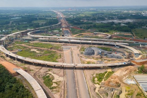 Tuyến đường kết nối tới sân bay lớn nhất Việt Nam do liên danh Đèo Cả thi công sắp về đích