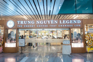 Ông Đặng Lê Nguyên Vũ chính thức khai trương cửa hàng Trung Nguyên Legend tại nhà ga T3 sân bay Tân Sơn Nhất