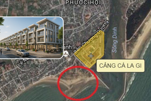 Một dự án khu dân cư lấn biển quy mô tại Lâm Đồng lọt tầm ngắm thanh tra