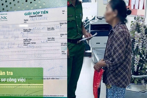 Cụ T. 76 tuổi cầm mẩu giấy cùng 100 triệu đến ngân hàng yêu cầu chuyển đi, nhân viên Agribank lập tức mời công an đến làm việc