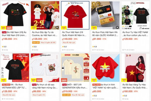Mặt hàng áo cách điệu kỷ niệm 80 năm Quốc khánh Việt Nam liên tục 'cháy hàng', nhiều shop phải gấp rút sản xuất thêm
