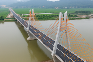 Sắp khánh thành cây cầu dây văng 1.500 tỷ kết nối Bắc Ninh - Hải Phòng