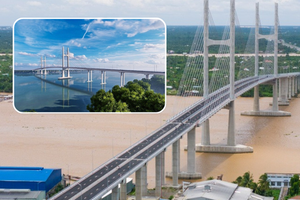 Chưa đầy 24 giờ nữa, sẽ khánh thành cây cầu gần 7.000 tỷ, nằm gần cầu dây văng đầu tiên do Việt Nam thiết kế