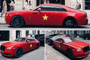 Chiếc Rolls-Royce 'cờ đỏ sao vàng' xuất hiện tại Paris thu hút hàng chục nghìn lượt tương tác: Có 1 chi tiết khiến nhiều người phải đặt dấu hỏi