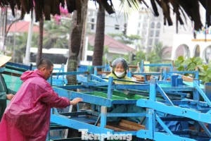 Hàng quán ven biển Đà Nẵng hối hả 'chạy bão'