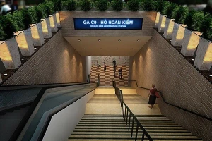 Chốt phương án ga metro 4 tầng bên dưới quảng trường phía Đông hồ Hoàn Kiếm