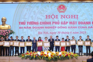 Nhiều doanh nghiệp lớn như Sun Group, BRG, Geleximco được Thủ tướng khen tặng