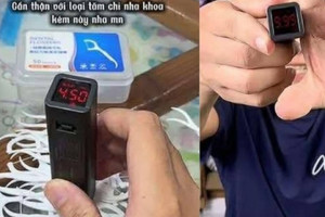 Clip tăm chỉ nha khoa ‘phát sáng’ dưới máy đo huỳnh quang giá 150 nghìn khiến nhiều người hoang mang, chuyên gia nói gì?