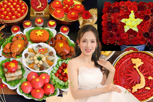 Mẹ đảm Hà Nội gây bão MXH với mâm lễ Rằm tháng 7 đẹp đỉnh, nghe tên từng món ăn cũng đủ thấy kỳ công