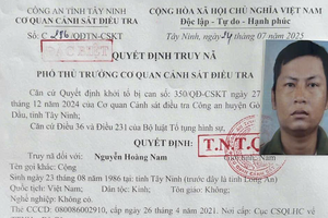 Truy nã đặc biệt Nguyễn Hoàng Nam