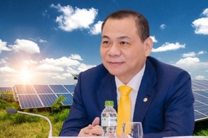 Công ty của tỷ phú Phạm Nhật Vượng tăng tốc vào mảng năng lượng tái tạo, nhắm kế hoạch đầu tư 30 tỷ USD