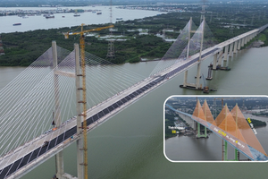 Cầu dây văng có tĩnh không cao nhất Việt Nam đón tin vui mới