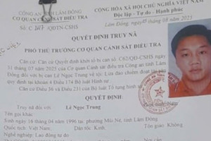 Truy nã nhân viên ngân hàng Lê Ngọc Trung, người dân biết cần báo ngay 0962.426.552