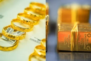 Giá vàng đồng loạt giảm rất mạnh