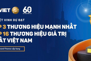 Bảo Việt đạt Top 3 Thương hiệu mạnh nhất Việt Nam và Top 16 Thương hiệu giá trị nhất Việt Nam