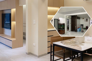 Hồi sinh căn hộ cũ 110m2 thành tổ ấm 3 phòng ngủ tiện nghi ấm cúng với 800 triệu đồng