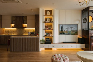Căn hộ 90m2 phong cách farmhouse: Tổ ấm mộc mạc, đầy chất thơ giữa Hà Nội