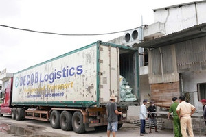 Phát hiện xe đầu kéo chở 30 tấn thịt lợn, dê và chân gà không rõ nguồn gốc