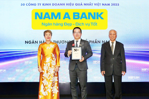 Nam A Bank tiếp tục vào top 50 công ty kinh doanh hiệu quả nhất Việt Nam