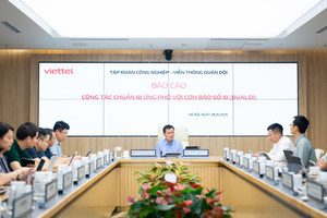 Chủ tịch Tập đoàn Viettel Tào Đức Thắng trực tiếp chỉ đạo công tác ứng phó bão Bualoi