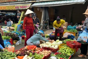 Giá rau củ 'tăng cấp' theo mưa bão