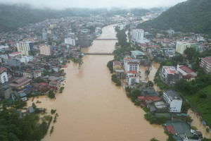 Nhiều xã, phường ở Tuyên Quang ngập lụt, sạt lở nghiêm trọng