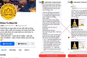 Công an TP. Hà Nội phát cảnh báo quan trọng liên quan đến khóa tu