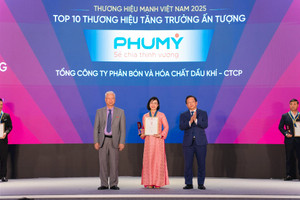 Đạm Phú Mỹ (DPM) xuất sắc đạt danh hiệu kép Top 50 thương hiệu mạnh và Top 50 công ty kinh doanh hiệu quả nhất 2025