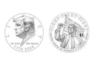 Mỹ chuẩn bị phát hành đồng xu 1 USD in hình ông Donald Trump
