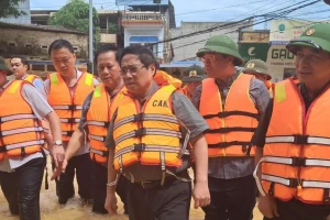Thủ tướng, Bộ trưởng Quốc phòng về Thái Nguyên chỉ đạo khắc phục hậu quả mưa lũ