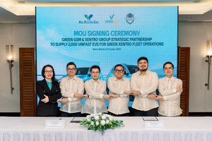 Xanh SM lần đầu tiên nhượng quyền 2.000 xe điện VinFast cho hãng taxi nước ngoài
