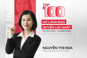 'Bóng hồng' đầu tiên của Viettel lọt Top nữ lãnh đạo có tầm ảnh hưởng nhất châu Á