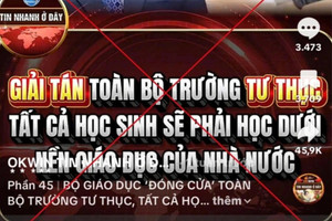 Bộ Giáo dục và Đào tạo phát cảnh báo quan trọng