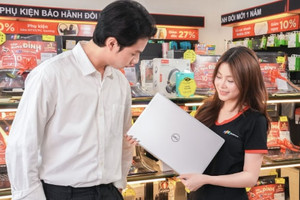 Một chuỗi bán lẻ giảm đến 10% cho khách mua laptop , tối đa 8 triệu đồng