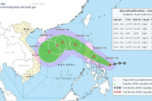 Áp thấp nhiệt đới mạnh lên thành bão, tên quốc tế là Fengshen