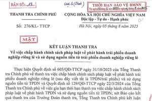 VPBank lên tiếng về kết luận thanh tra trái phiếu