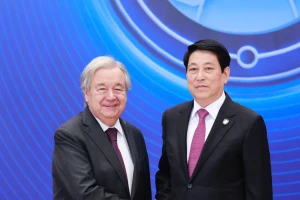 Chủ tịch nước Lương Cường cùng Tổng Thư ký Liên Hợp Quốc chủ trì Lễ ký Công ước Hà Nội