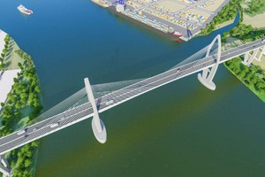 Cầu gần 5.000 tỷ có tĩnh không cao nhất Việt Nam: Sắp thông xe, loạt dự án bất động sản hưởng lợi