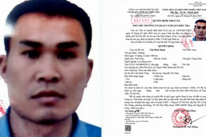 Truy nã đặc biệt Cấn Đình Mạnh sinh năm 1984