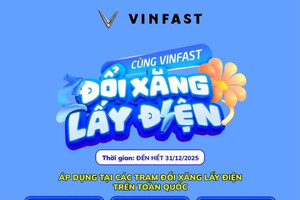 VinFast mở 500 trạm đổi xe xăng lấy xe điện trên toàn quốc, miễn phí sạc tại trạm của V-Green