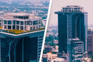 'Cung điện trên mây' gần 500 tỷ được thiết kế giống Nhà Trắng: Nằm ở độ cao 122m, có cả sân trực thăng riêng nhưng gia chủ không thể ở