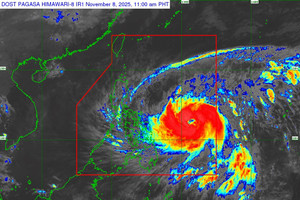 Bão Fung Wong tăng cấp dữ dội, đạt mức siêu bão trong ngày 9/11