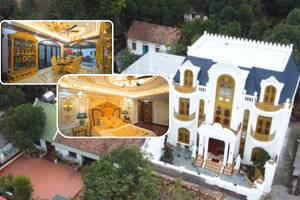 Căn biệt thự dát vàng giữa lòng Kinh Bắc: Không gian 370m2 như châu Âu thu nhỏ, giường ngủ mạ vàng như cung điện xưa