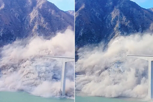 Sập cầu vượt mới khánh thành khiến lượng lớn bê tông và thép đổ ập xuống sông, cơ quan chức năng lập tức vào cuộc điều tra