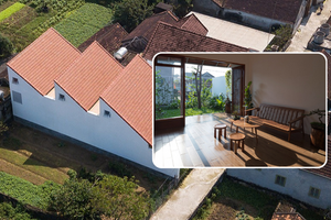 Độc đáo căn nhà 3 gian đương đại: Mang đậm tinh thần nhà Việt truyền thống giữa làng quê