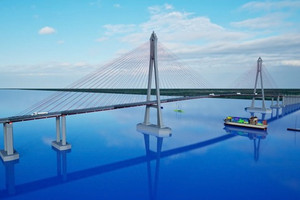 Cầu dây văng lớn thứ 2 Việt Nam có bóng dáng của Đèo Cả nỗ lực về đích