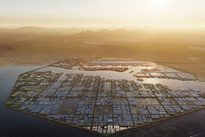 Tiến độ xây dựng siêu dự án dài 170km xuyên sa mạc, 100 năm mới lấp đầy 9 triệu cư dân