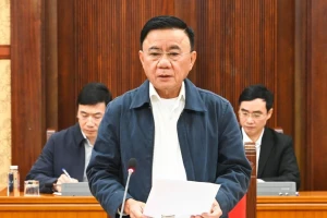 Cho ý kiến về công tác tuyên truyền, trang trí khánh tiết Đại hội Đảng XIV