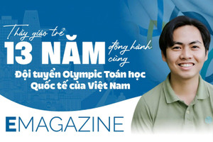 Thầy giáo trẻ 13 năm đồng hành cùng đội tuyển Olympic Toán học Quốc tế của Việt Nam